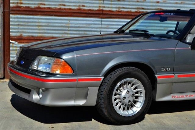 1989 Gray Ford Mustang Convertible