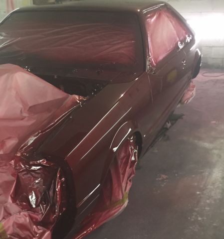 1989 Red Ford Mustang Hatchback