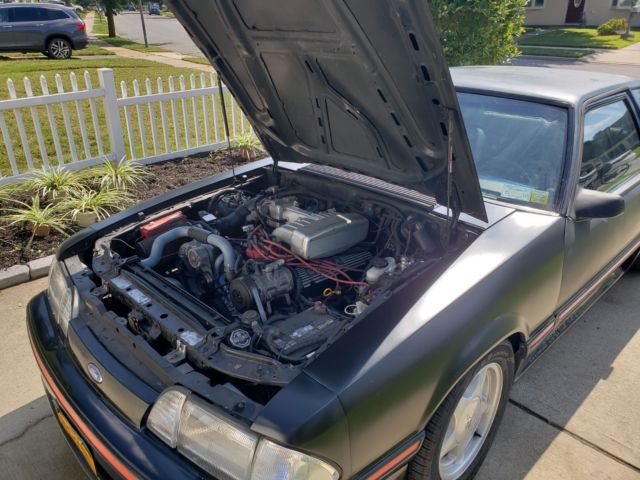 1989 Black Ford Mustang Hatchback