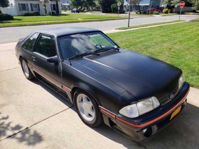 1989 Black Ford Mustang Hatchback