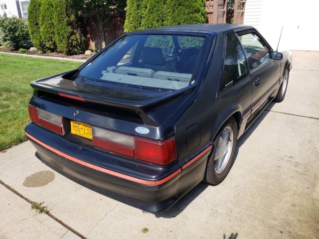 1989 Black Ford Mustang Hatchback