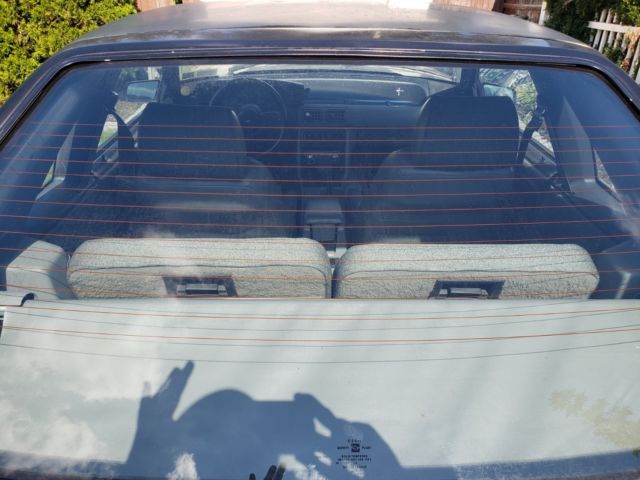 1989 Black Ford Mustang Hatchback