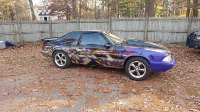 1989 Black Ford Mustang Hatchback