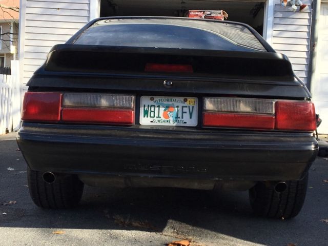1989 Hot rod black Ford Mustang Hatchback