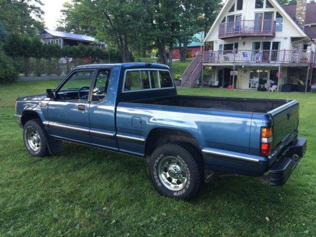 1989 Blue Dodge Power Ram 50 Extended Cab Pickup