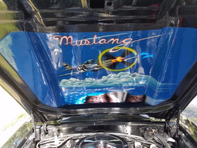 1990 Black Ford Mustang Hatchback