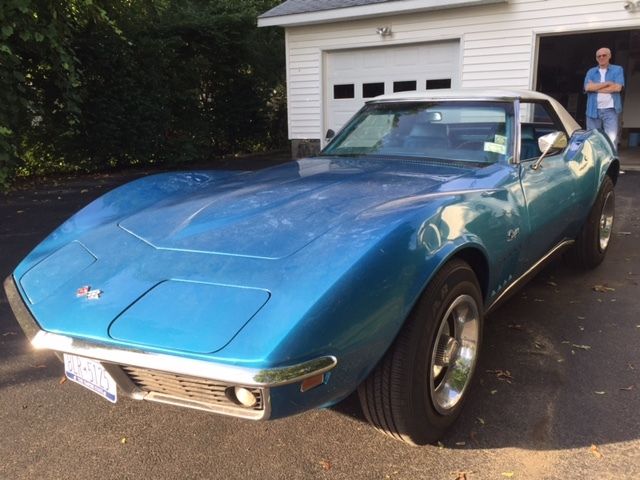 1969 Blue Chevrolet Corvette Convertible