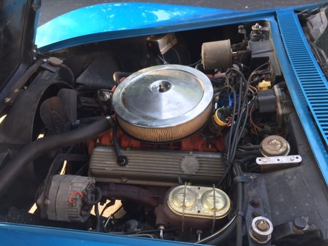1969 Blue Chevrolet Corvette Convertible