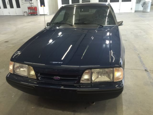 1990 Blue Ford Mustang Coupe