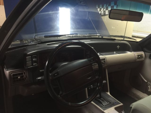 1990 Blue Ford Mustang Coupe