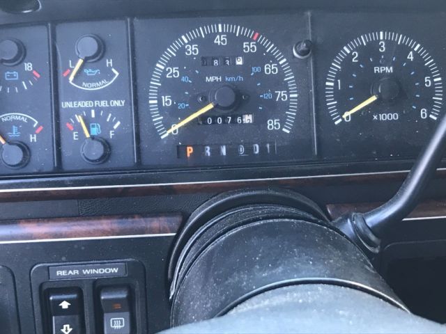 1990 Blue Ford Bronco Wagon