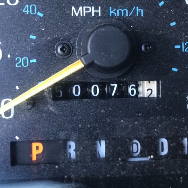 1990 Blue Ford Bronco Wagon