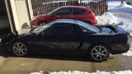 1991 Black Acura NSX Sports car