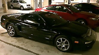1991 Black Acura NSX Sports car