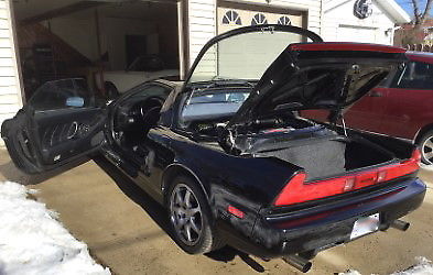 1991 Black Acura NSX Sports car