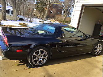 1991 Black Acura NSX Sports car