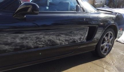 1991 Black Acura NSX Sports car