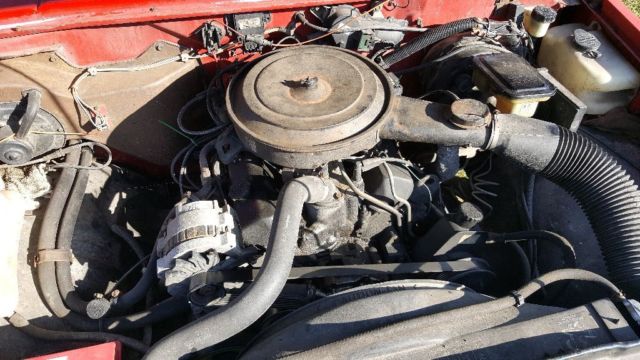 1991 Red Chevrolet S-10 Standard Cab Pickup