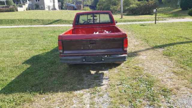 1991 Red Chevrolet S-10 Standard Cab Pickup