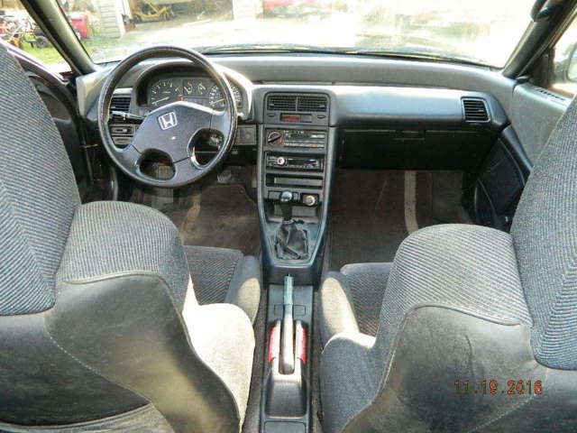 1991 Black Honda CRX Hatchback