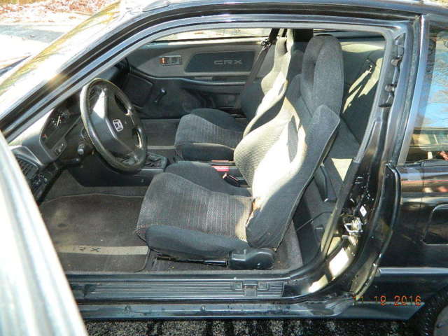 1991 Black Honda CRX Hatchback