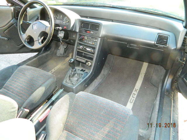 1991 Black Honda CRX Hatchback