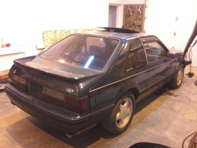 1991 Green Ford Mustang