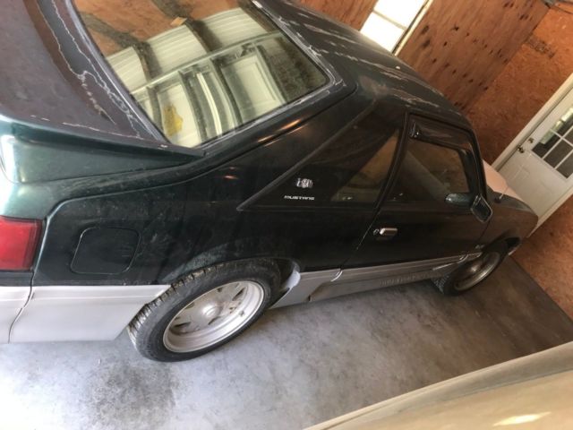 1991 Green Ford Mustang Hatchback