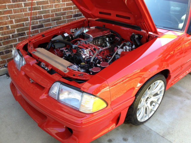 1991 Red Ford Mustang