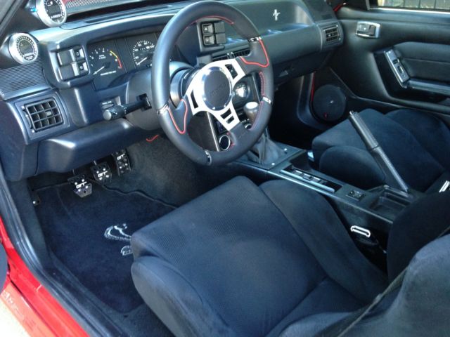 1991 Red Ford Mustang