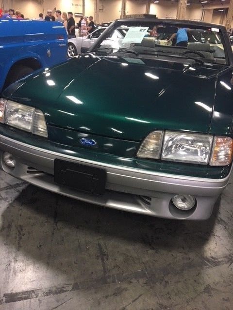 1991 Green Ford Mustang Convertible