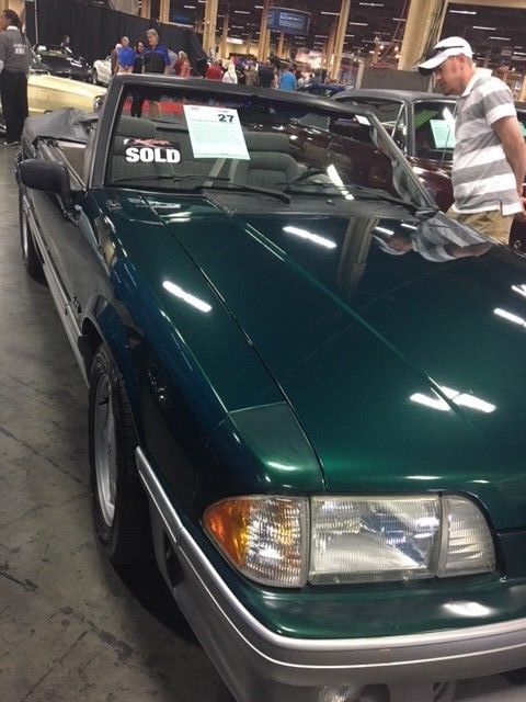 1991 Green Ford Mustang Convertible
