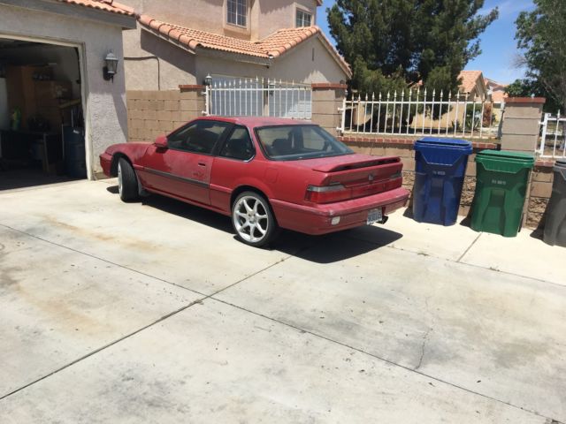 1991 Red Honda Prelude Coupe
