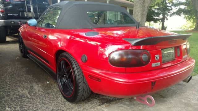 1991 Red Mazda MX-5 Miata Convertible