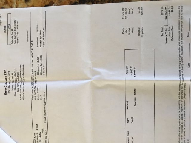 1991 White Mercedes-Benz SL-Class Convertible