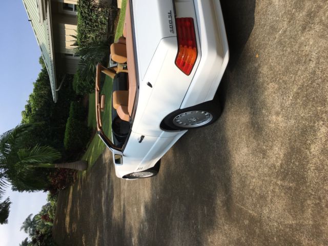 1991 White Mercedes-Benz SL-Class Convertible