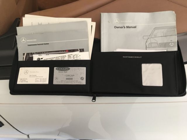 1991 White Mercedes-Benz SL-Class Convertible