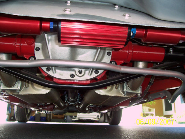 1991 Red with Silver custom painted graphics. Ford Mustang Hatchback