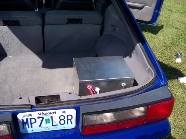 1991 Blue Ford Mustang Hatchback