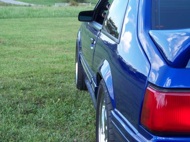 1991 Blue Ford Mustang Hatchback