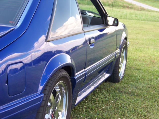 1991 Blue Ford Mustang Hatchback