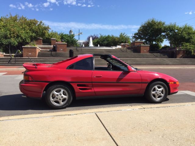 1991 RED great paint Toyota MR2 T BAR