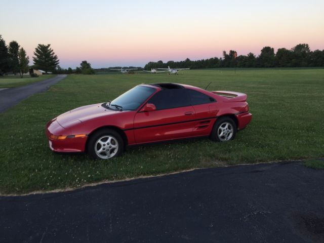 1991 RED great paint Toyota MR2 T BAR