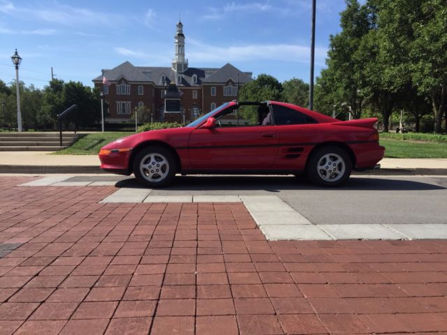 1991 RED great paint Toyota MR2 T BAR