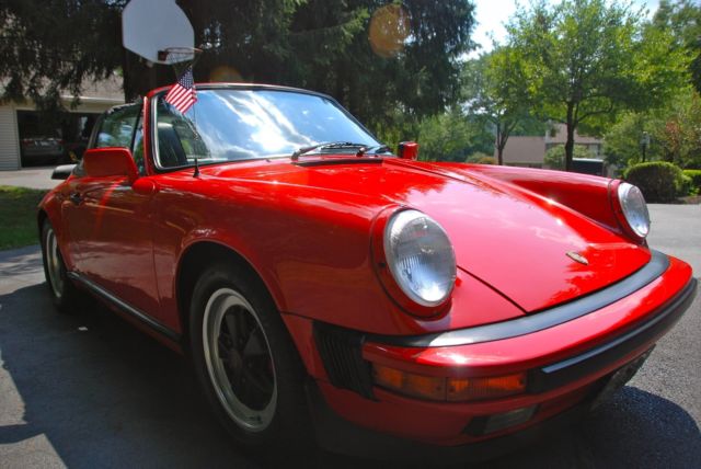 1987 Guards Red Porsche 911 Targa