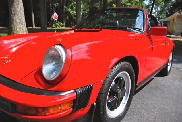 1987 Guards Red Porsche 911 Targa