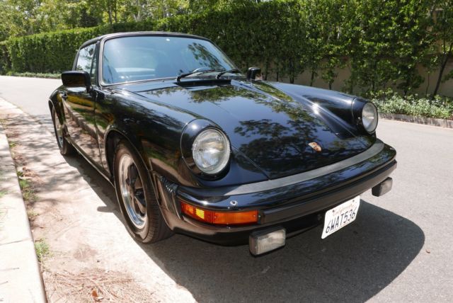 1983 Black Porsche 911 Targa