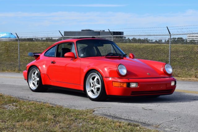 1991 Red Porsche 911 Coupe
