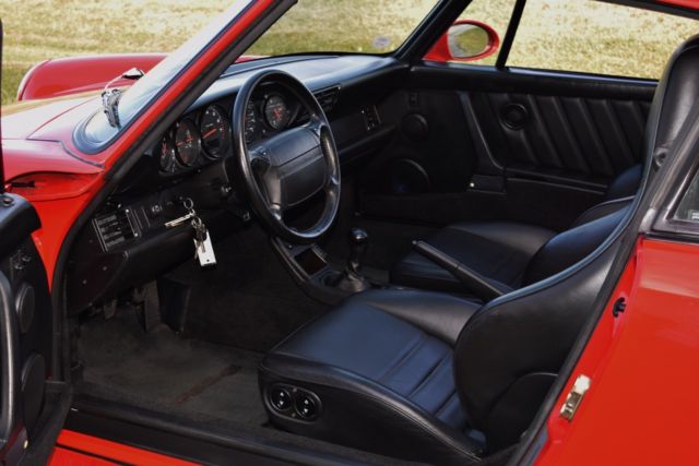 1991 Red Porsche 911 Coupe