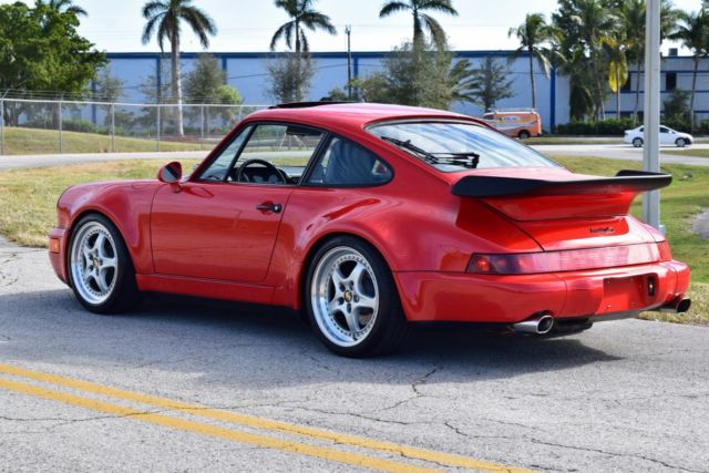 1991 Red Porsche 911 Coupe
